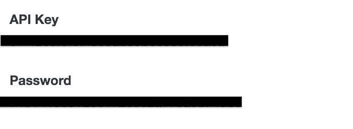 api key og kodeord shopify