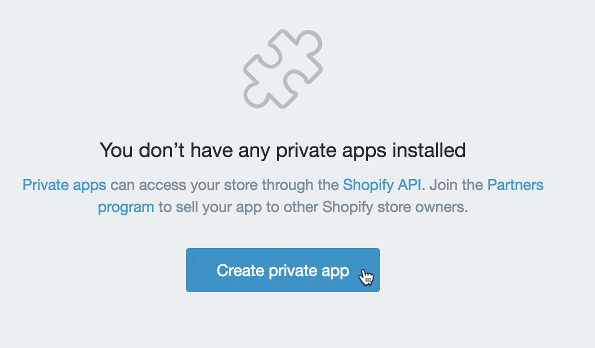 create app shopify