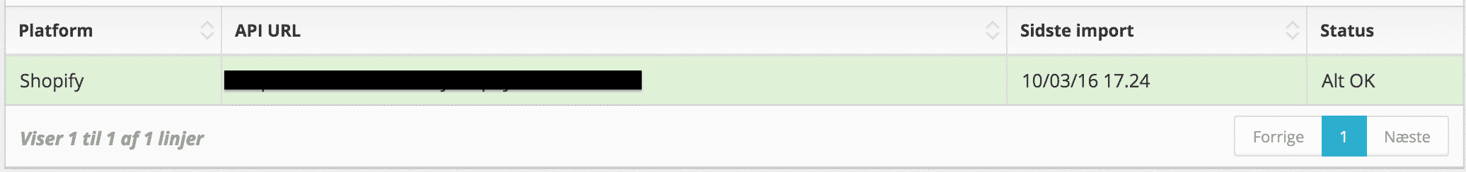 din shopify integration